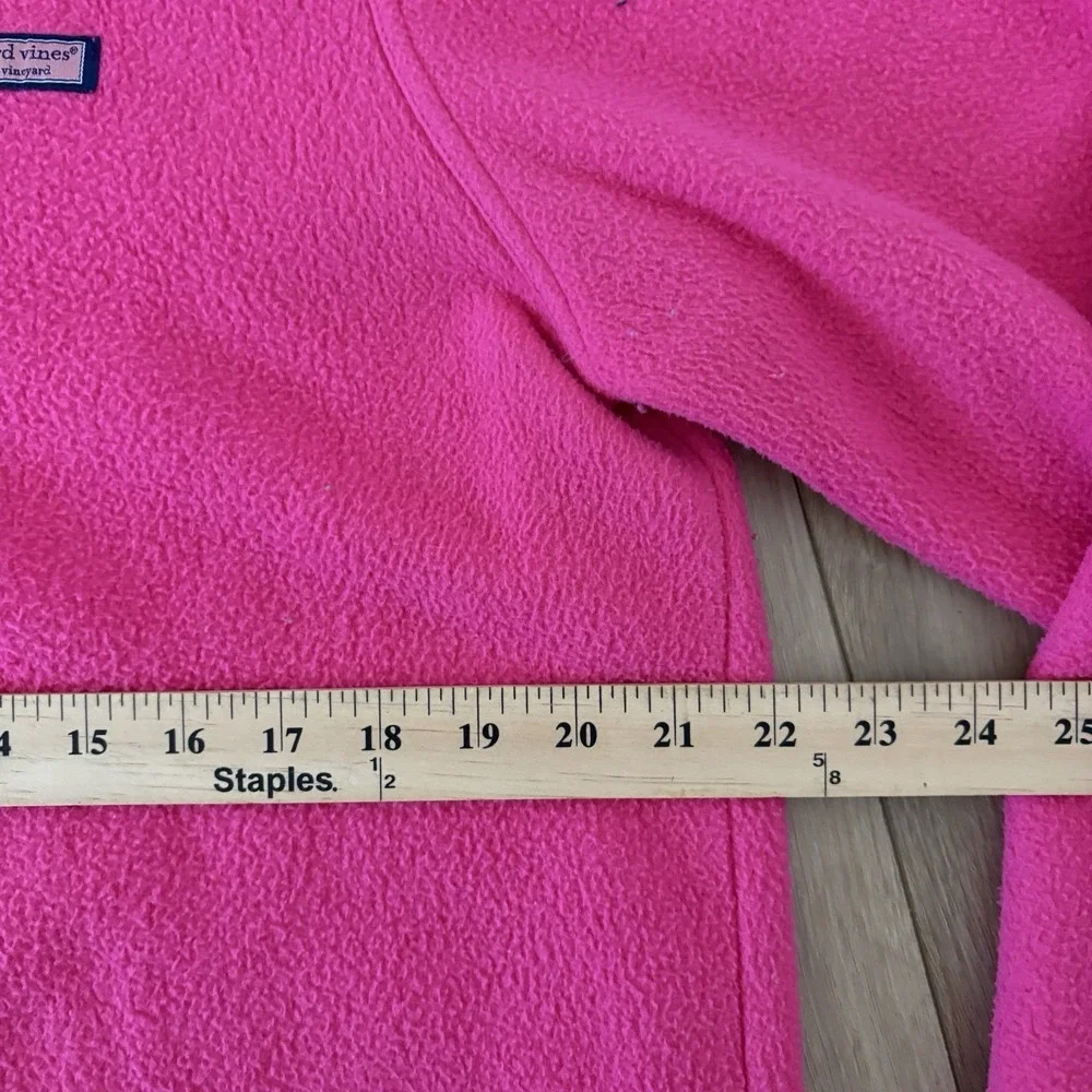 Vineyard Vines Pink 1/4 Zip Size Large L Mock Neck Pullover Long Sleeve - Picture 6 of 8